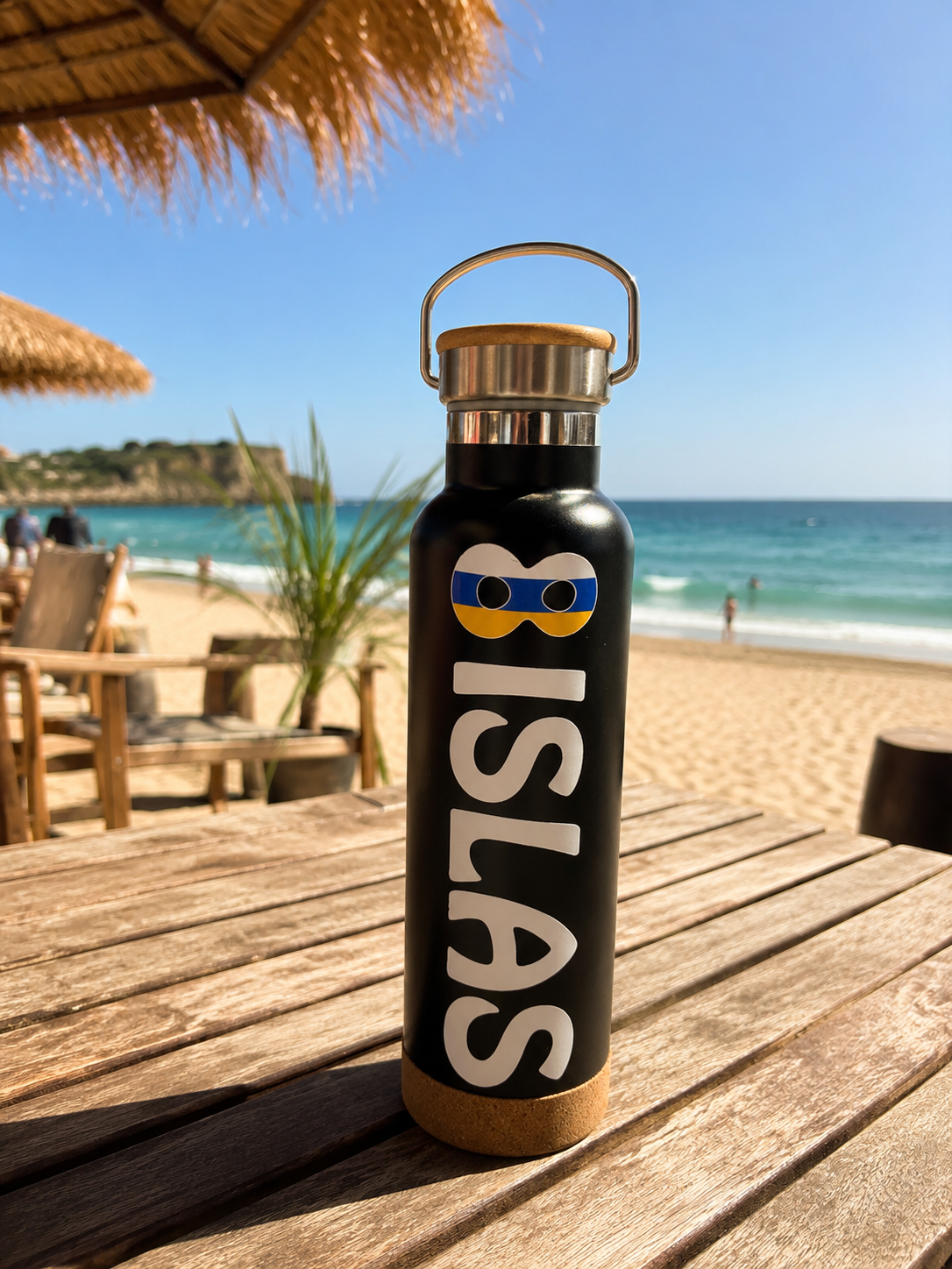 Botella térmica 8 Islas Negra